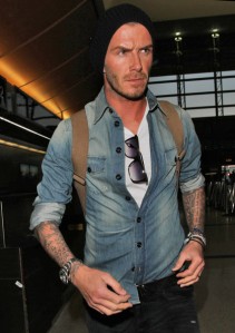 David Beckham casual
